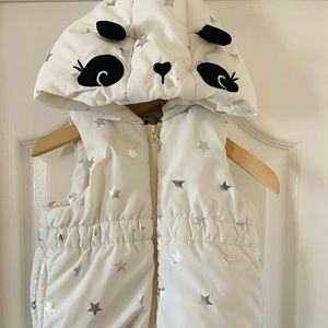 Panda puffer vest